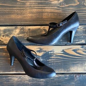 Black T Strap Heels